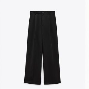 Zara Wide Leg Black Pant 7385/499/800